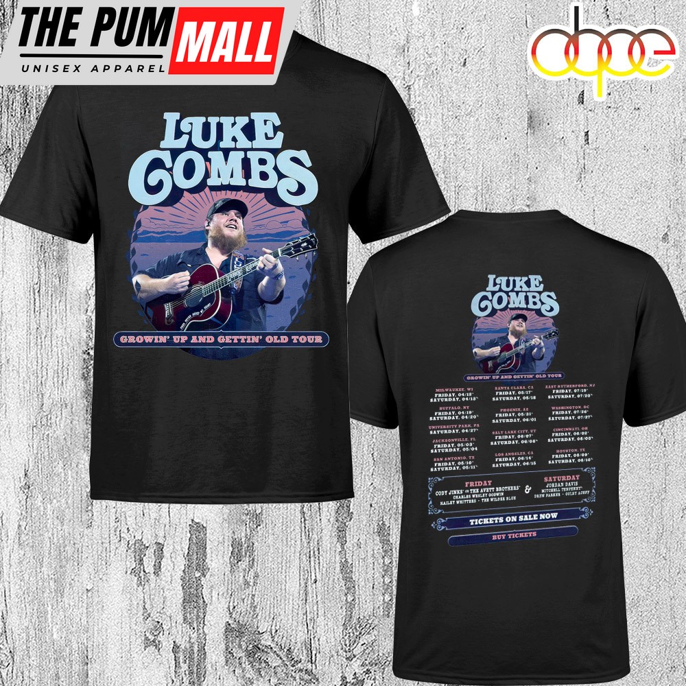 Luke Combs Growing Up And Getting Old 2024 Tour Unisex T-Shirt