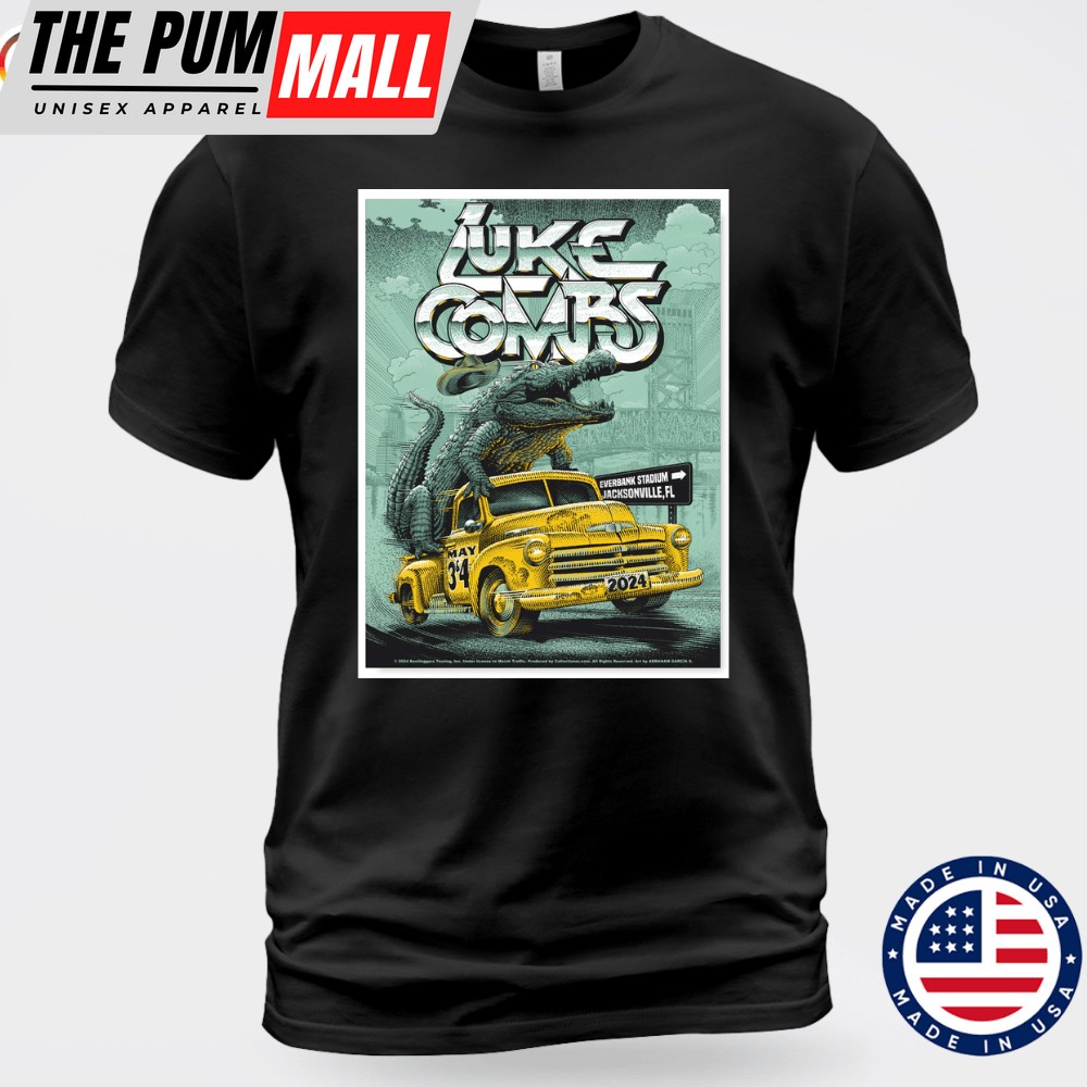 Luke Combs May 3, 2025 EverBank Stadium, Jacksonville, FL T-shirt