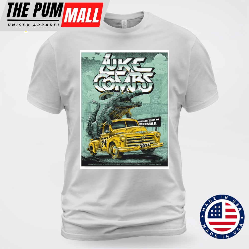 Luke Combs May 3, 2025 EverBank Stadium, Jacksonville, FL Unisex T-shirt