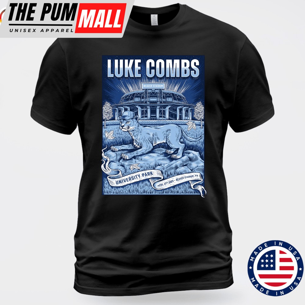 Luke Combs On April 27, 2025 At Beaver Stadium In University Park, PA T-shirt