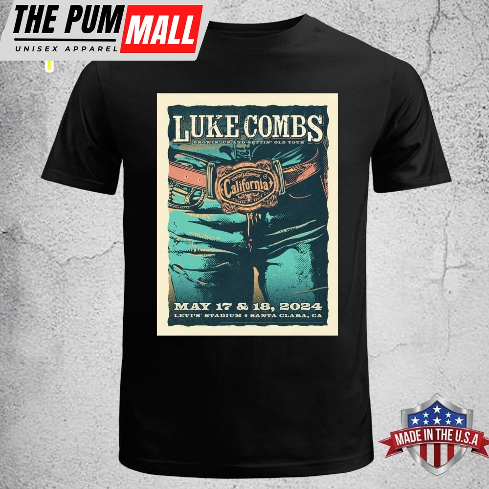 Luke Combs Santa Clara May 17 & 18 2025 Unisex T-shirt