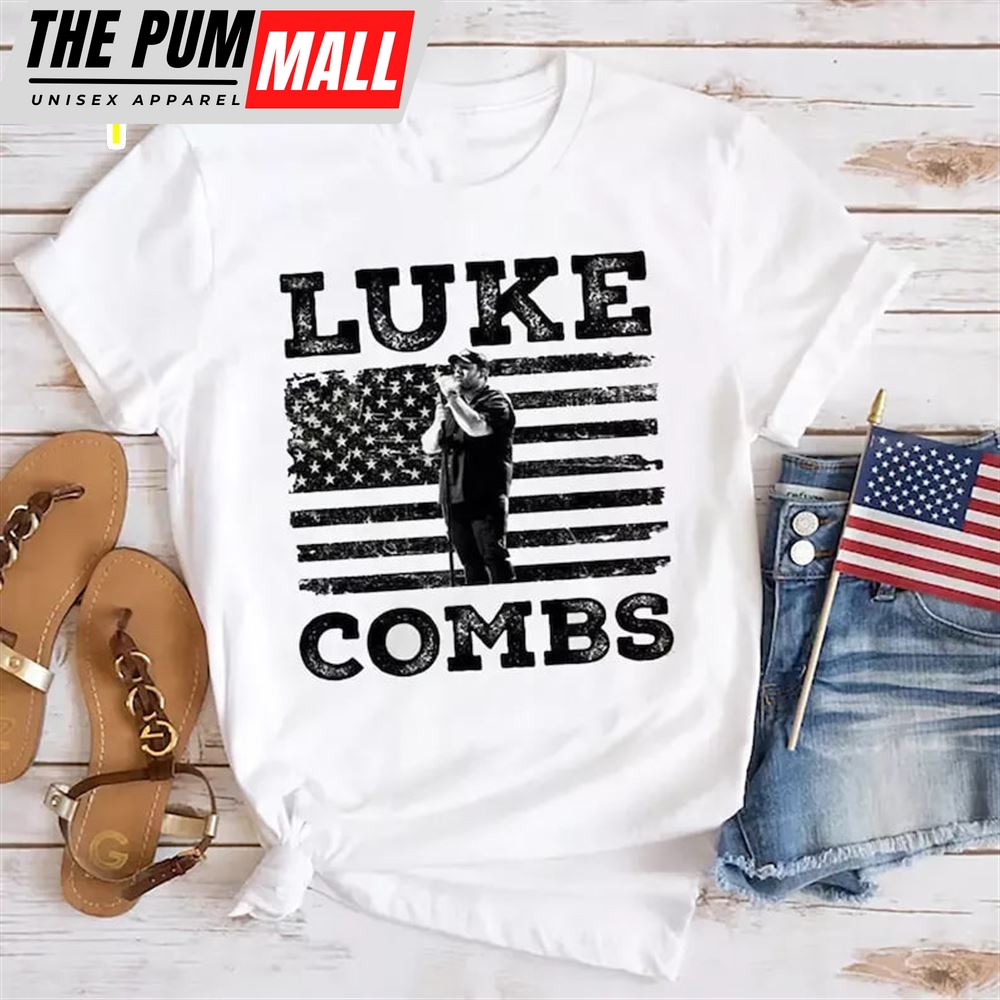 Luke Combs USA Flag T-Shirt, Luke Combs Graphic Tee