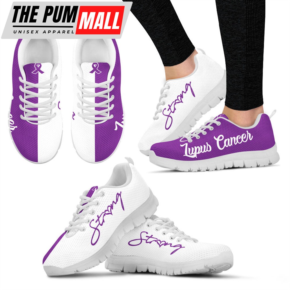 Lupus Cancer Shoes Strong Sneaker Walking Shoes – Best Shoes For Men And Women – Cancer Awareness Shoes