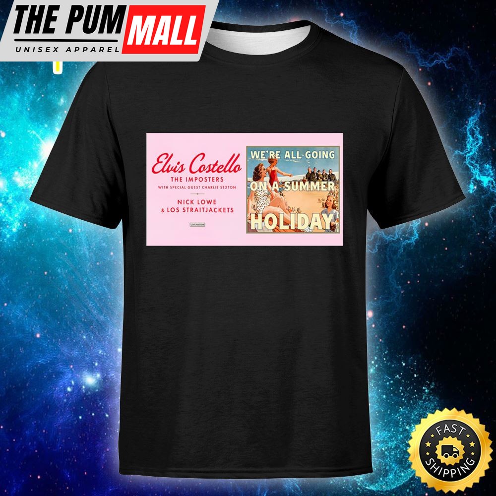 Lvis Costello And The Imposters Summer Holiday Tour Starts On June 7 Tour 2025 Unisex T-Shirt