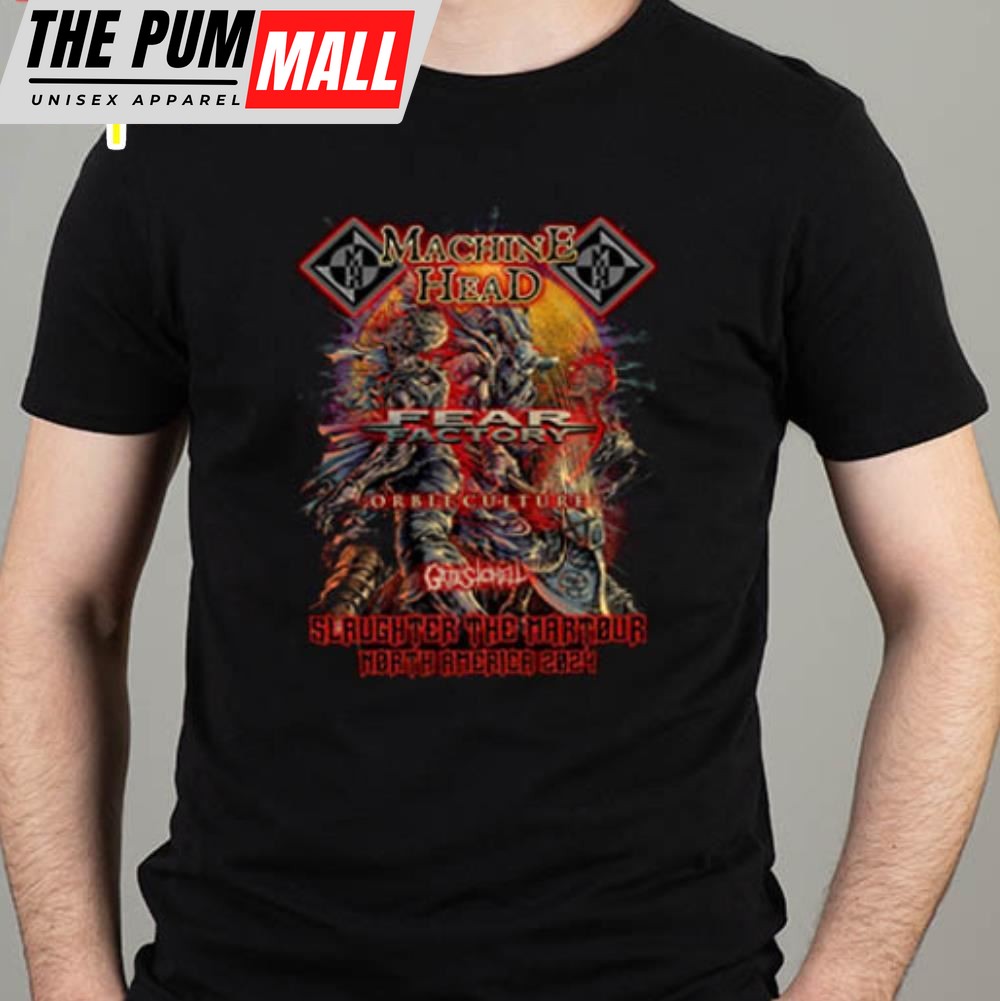 Machine Head Slaughter The Martour North America 2025 Tour Essentials T- Shirt