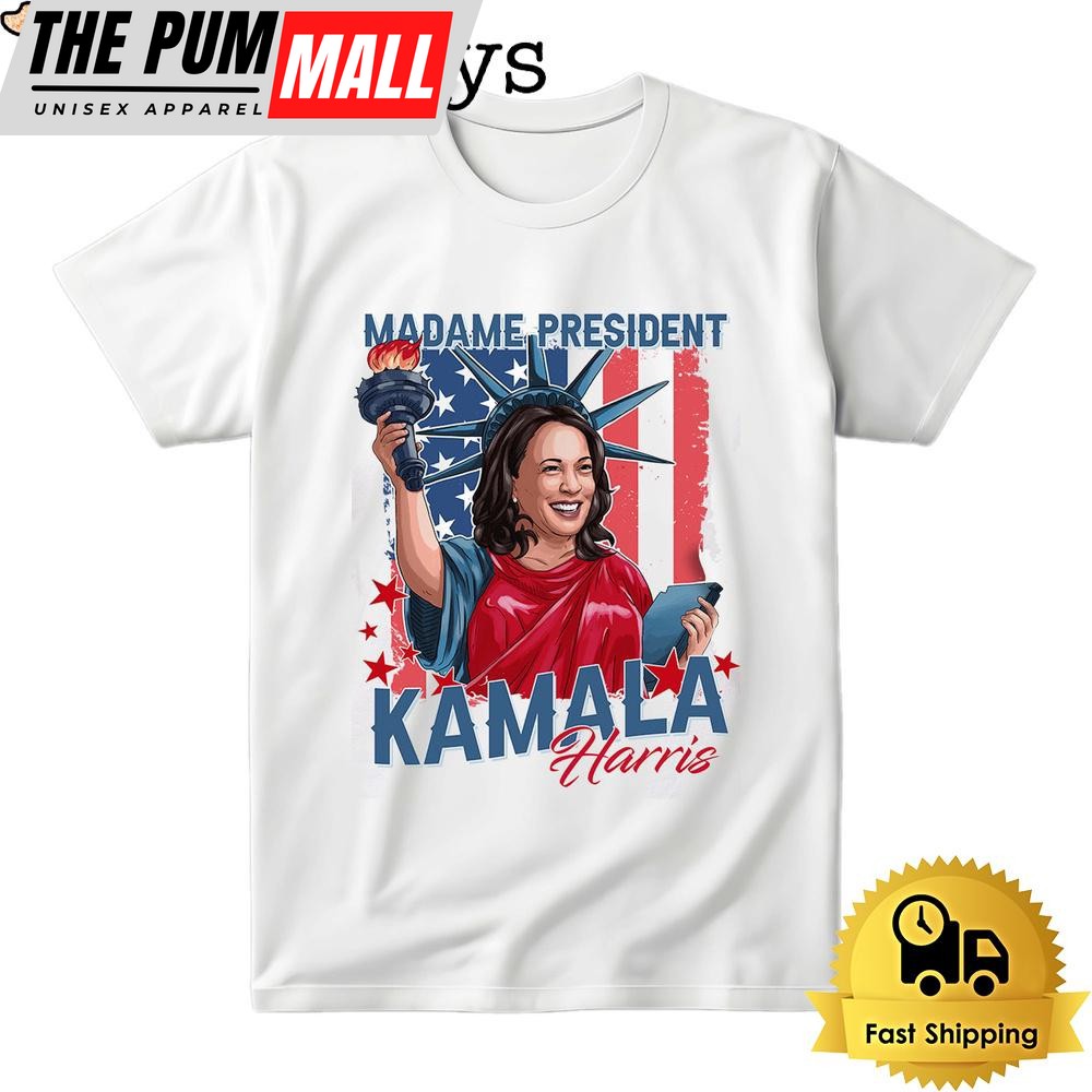 Madame President Kamala Harris 2024 Bright T Shirt