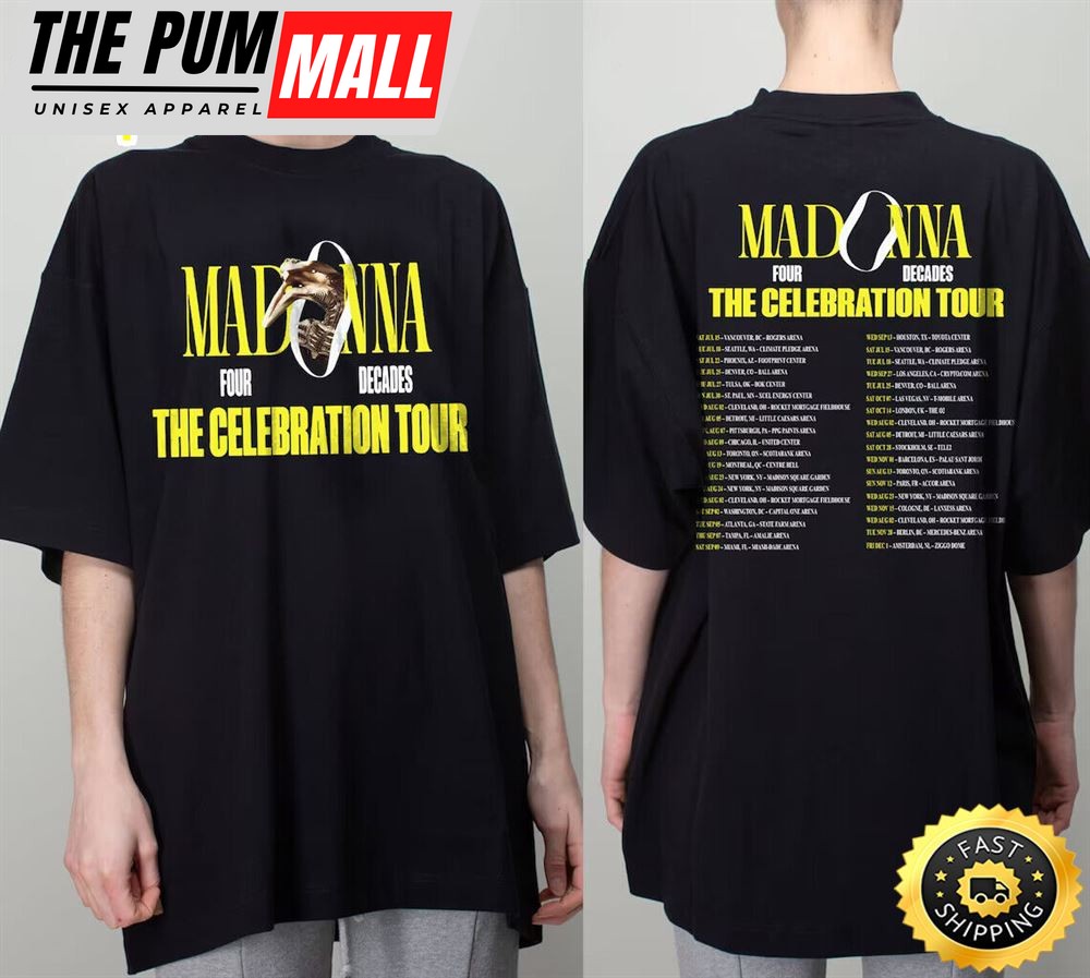 Madonna Four Decades The Celebration Tour 2023 Shirt