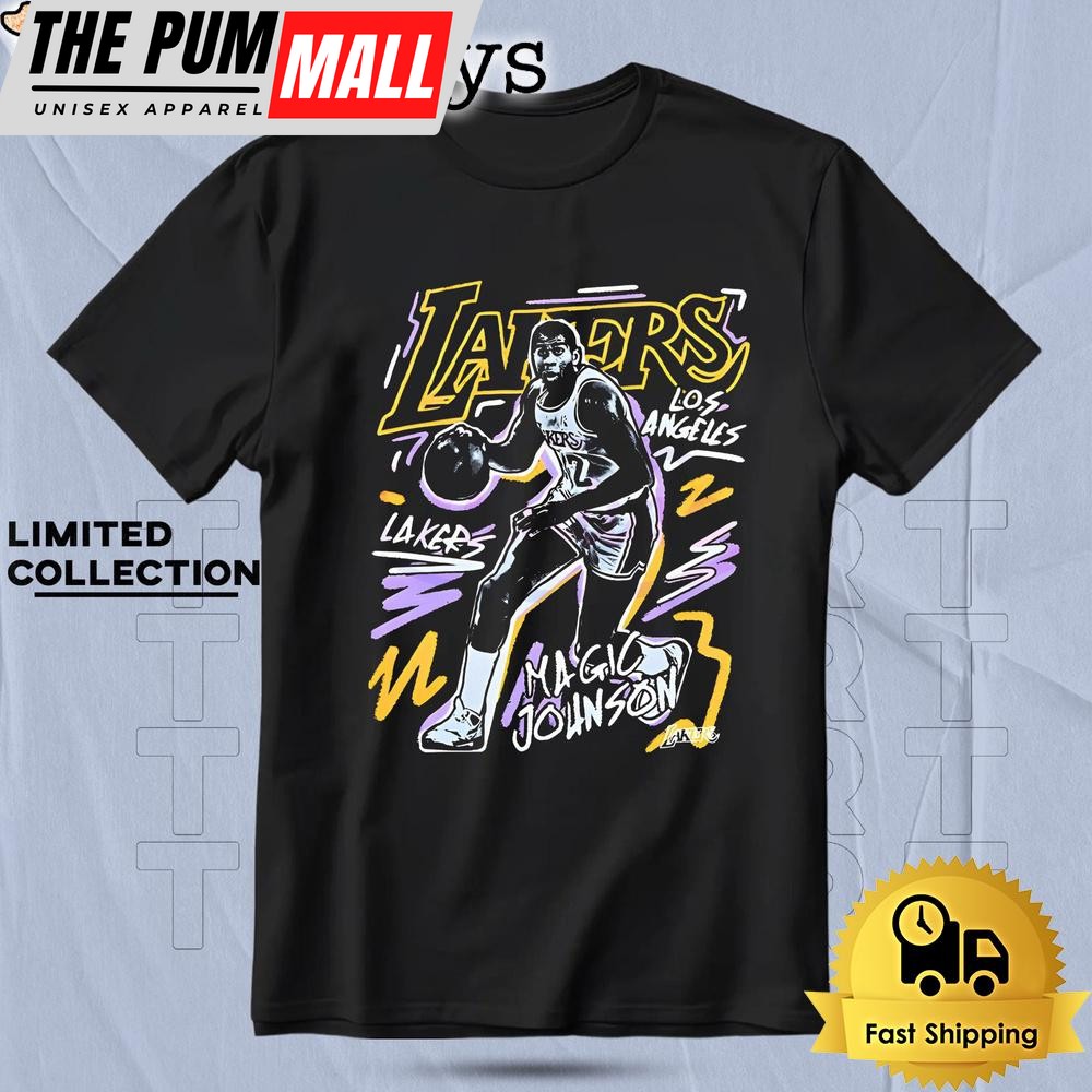 Magic Johnson Lakers Moment Chalked Up T Shirt