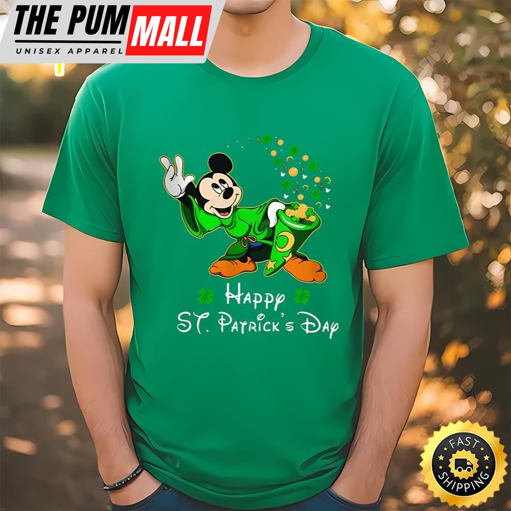 Magician Mickey Mouse Disney St Patricks Day Shirt