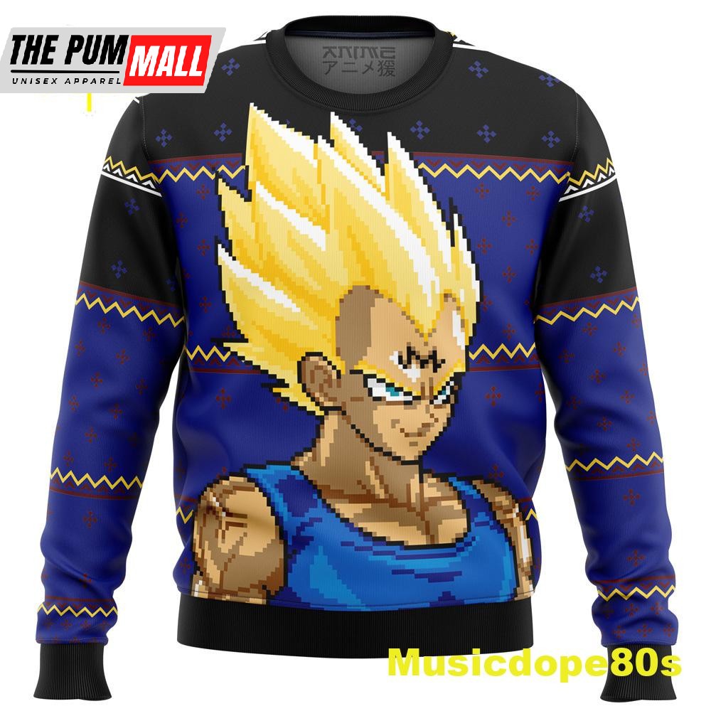 Majin Vegeta dbz Ugly Christmas Sweater