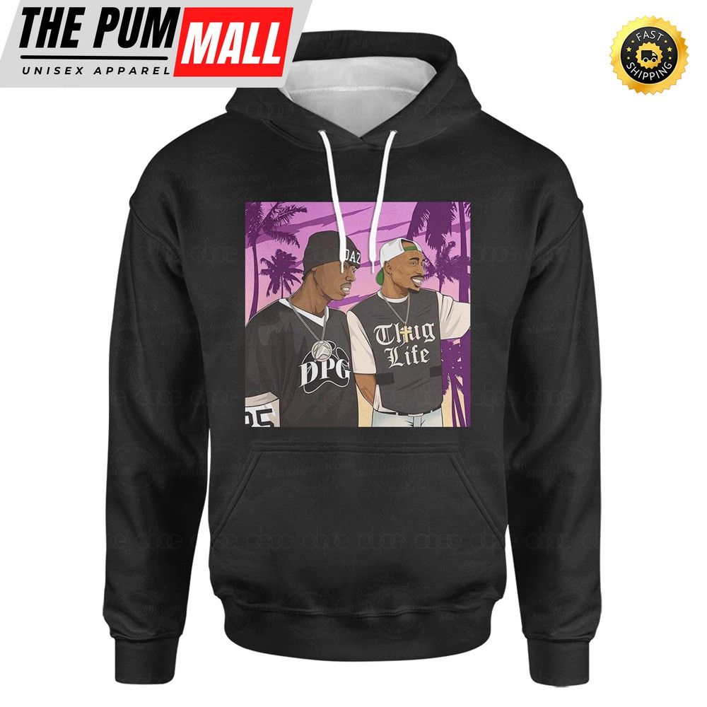 Makaveli & Dillinger Don’t Go 2 Sleep Hoodie
