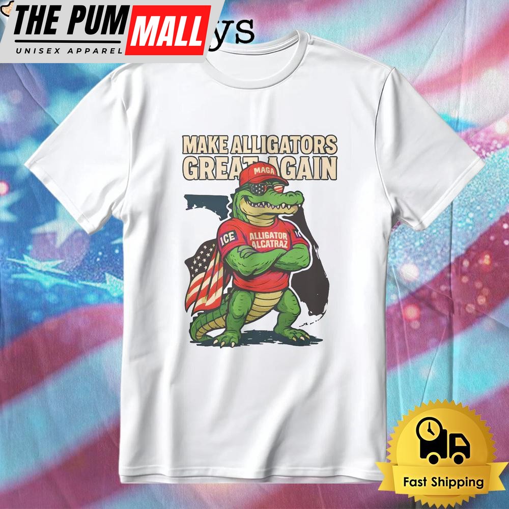 Make Alligators Great Again Funny Florida Gator Political Parody T-Shirt