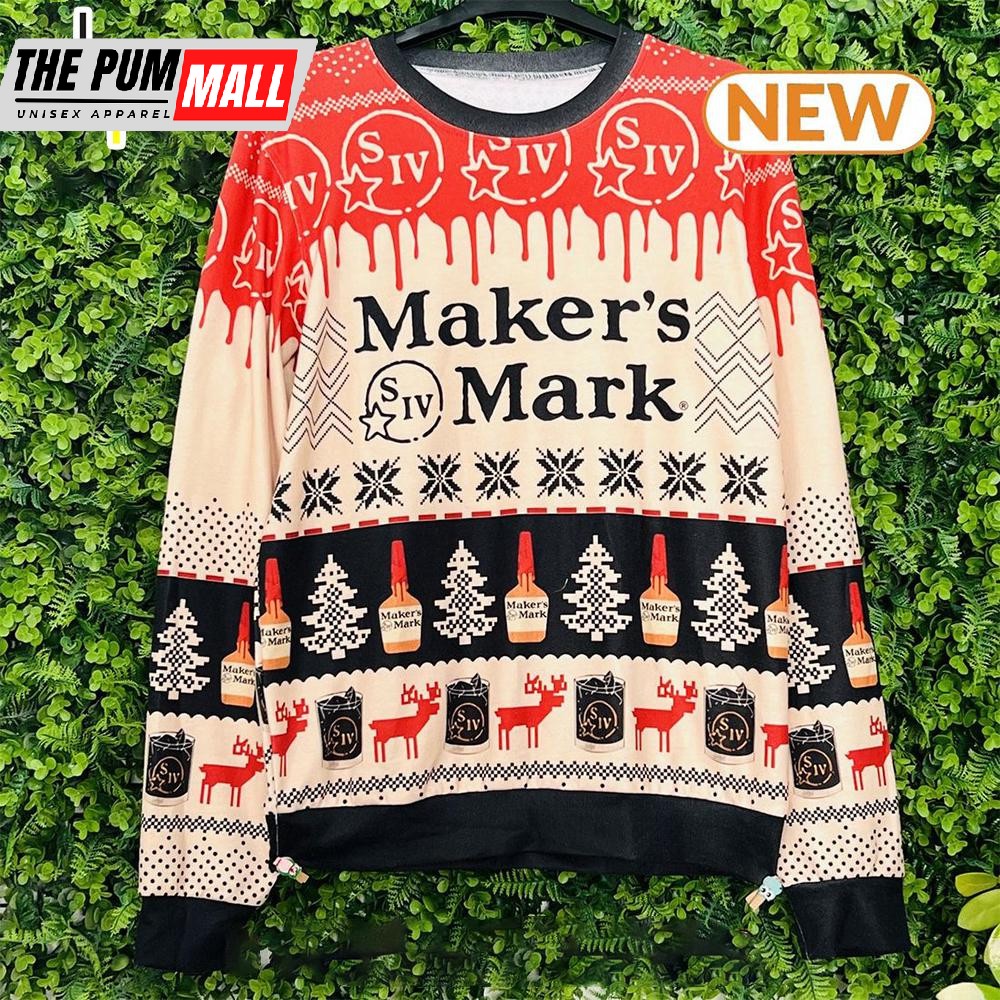 Maker’s Mark Ugly Christmas Sweater Shirt, Sweatshirt