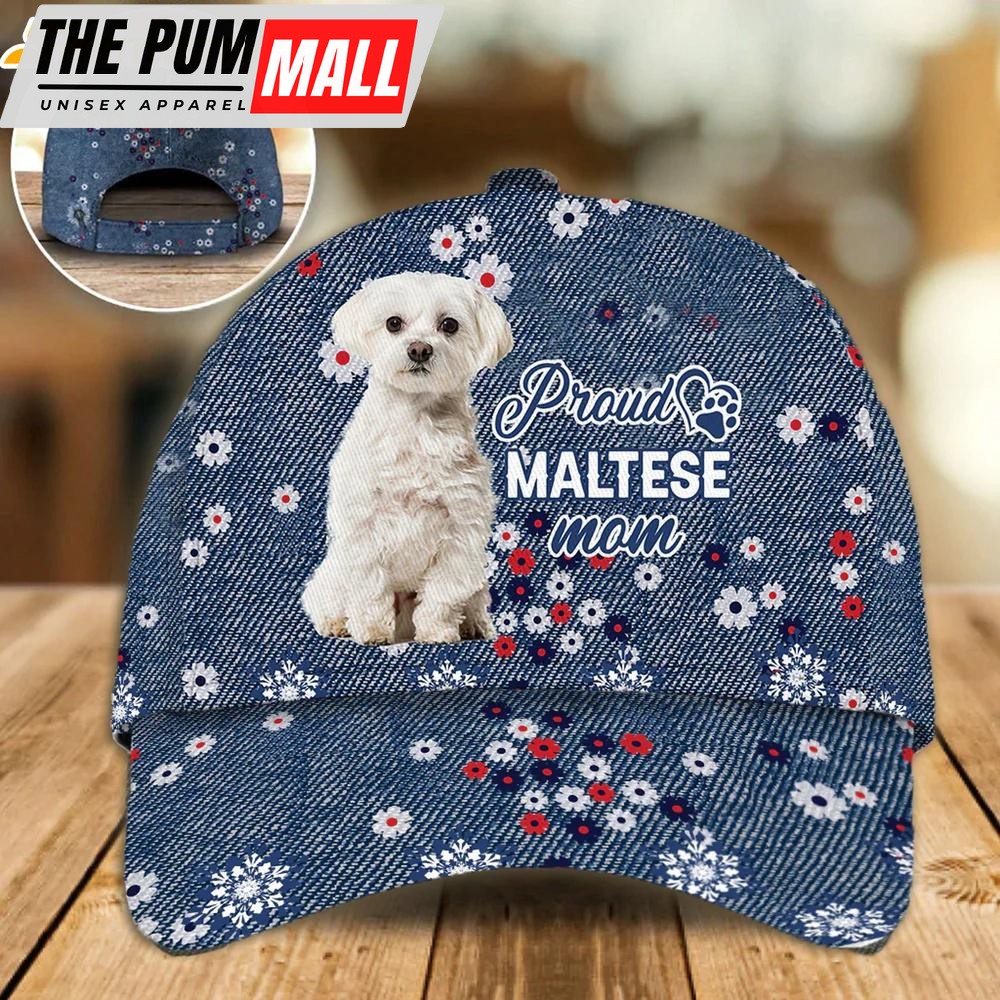 Maltese Proud Mom Classic Baseball Cap