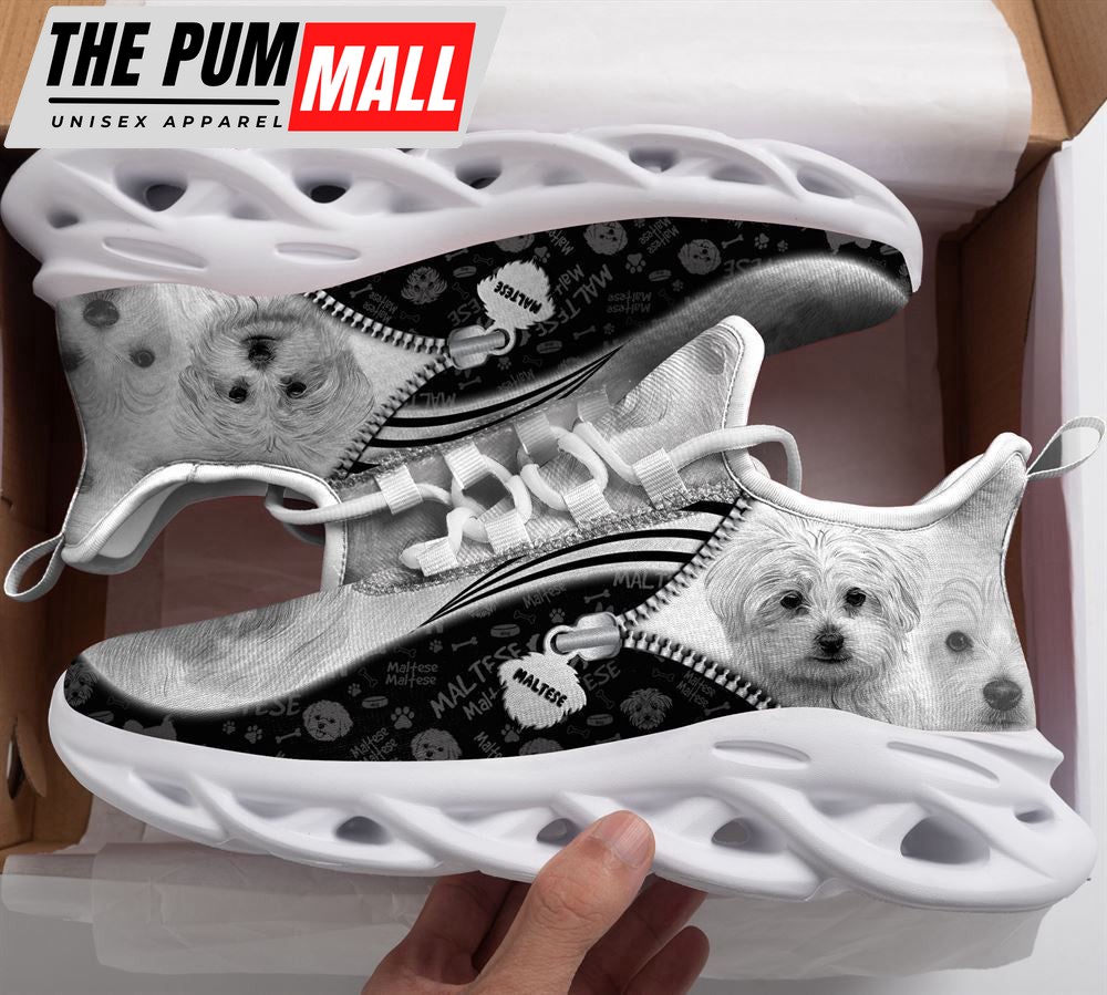 Maltese Sketch Max Soul Shoes For Women Men Kid, Gift For Dog Lover