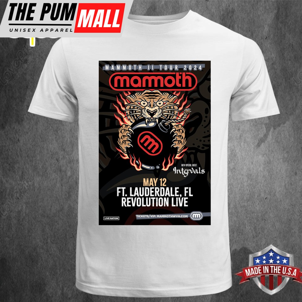Mammoth WVH The Mammoth II Tour May 12 FT. Lauderdale, FL Revolution Live T-shirt