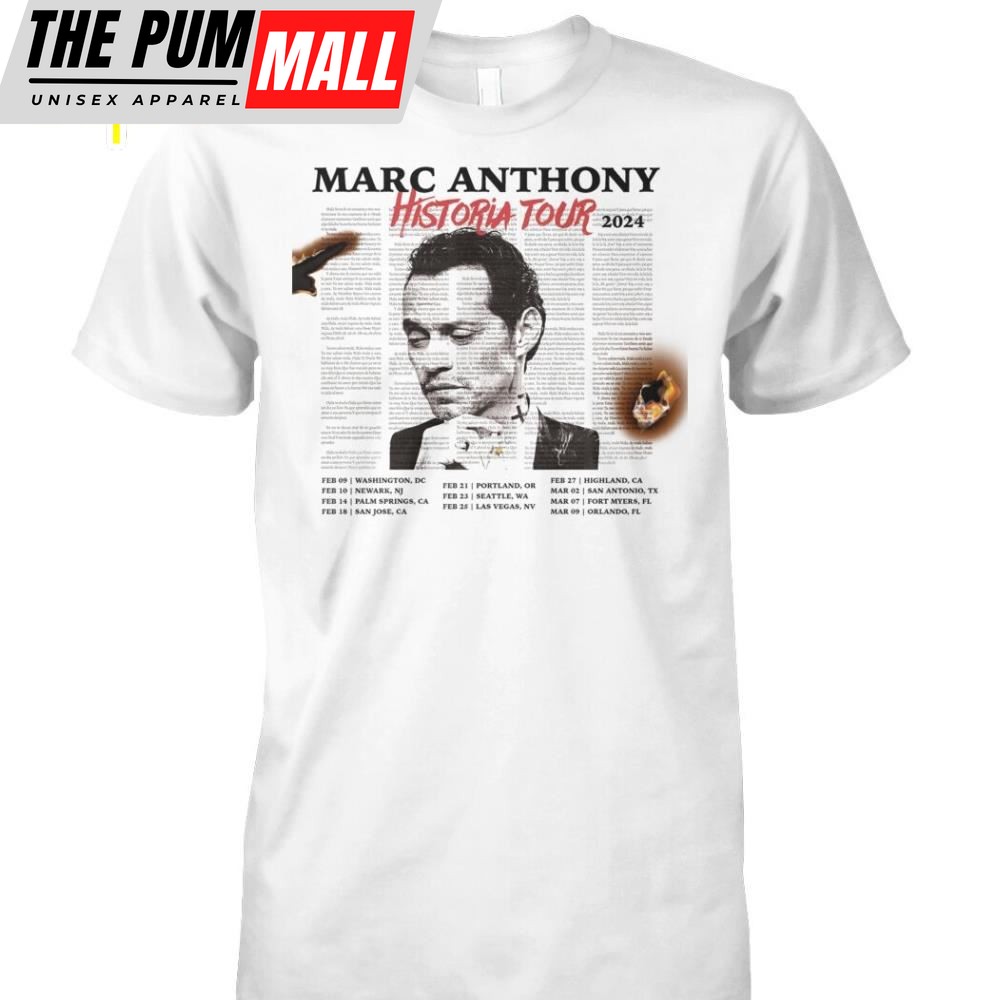 Marc Anthony Historia 2025 Tour Shirt