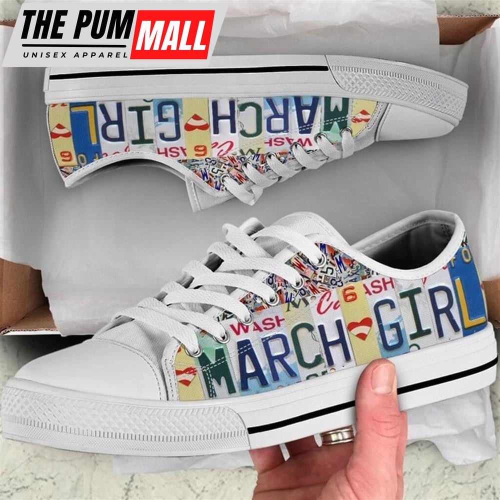 march-girl-license-plates-canvas-low-top-shoes-low-top-shoes-mens-women-dz96jm6m March Girl License Plates Canvas Low Top Shoes – Low Top Shoes Mens, Women