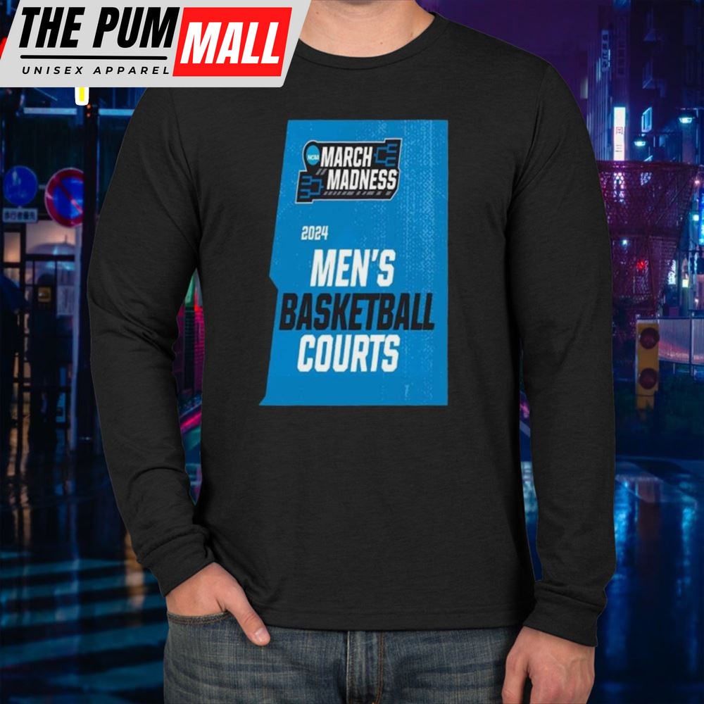 March Madness For The 2025 Mens Basketball Courts Ncaa Tournament T-Shirt