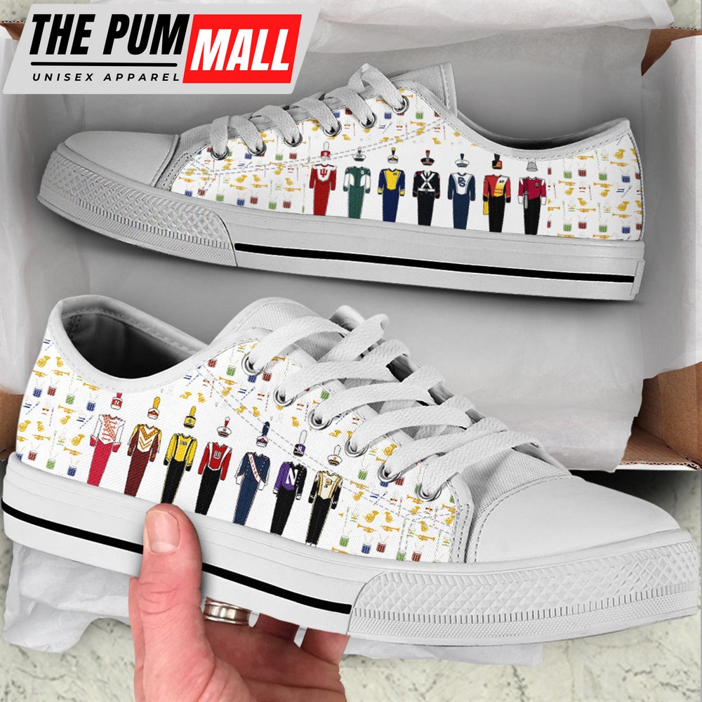 Marching Band People Low Top – Fashion Casual Shoes – Best Gift For Music Lover – Walking Shoes Men Women
