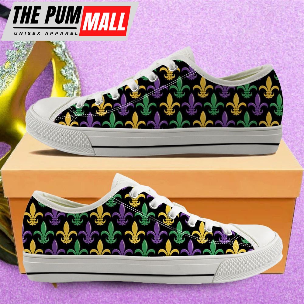 Mardi Gras Shoes Symbol Low Top – Low Top Shoes Mens, Women