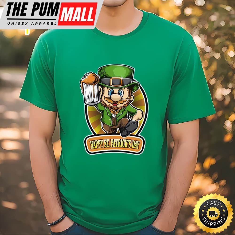 Mario St. Patricks Day Unisex T-Shirt