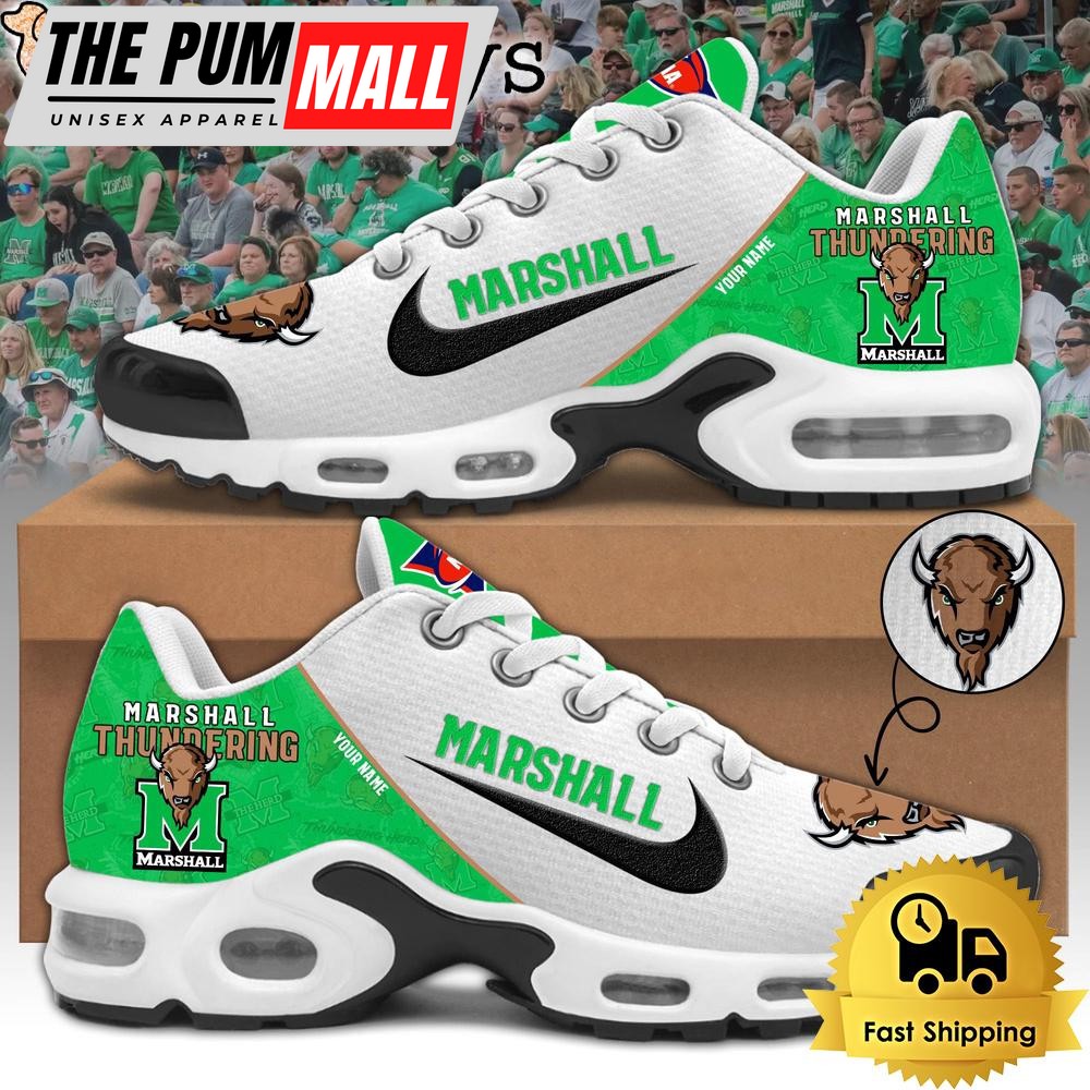 Marshall Thundering Herd Football Mascot Symbol Custom Air Max Plus Shoes