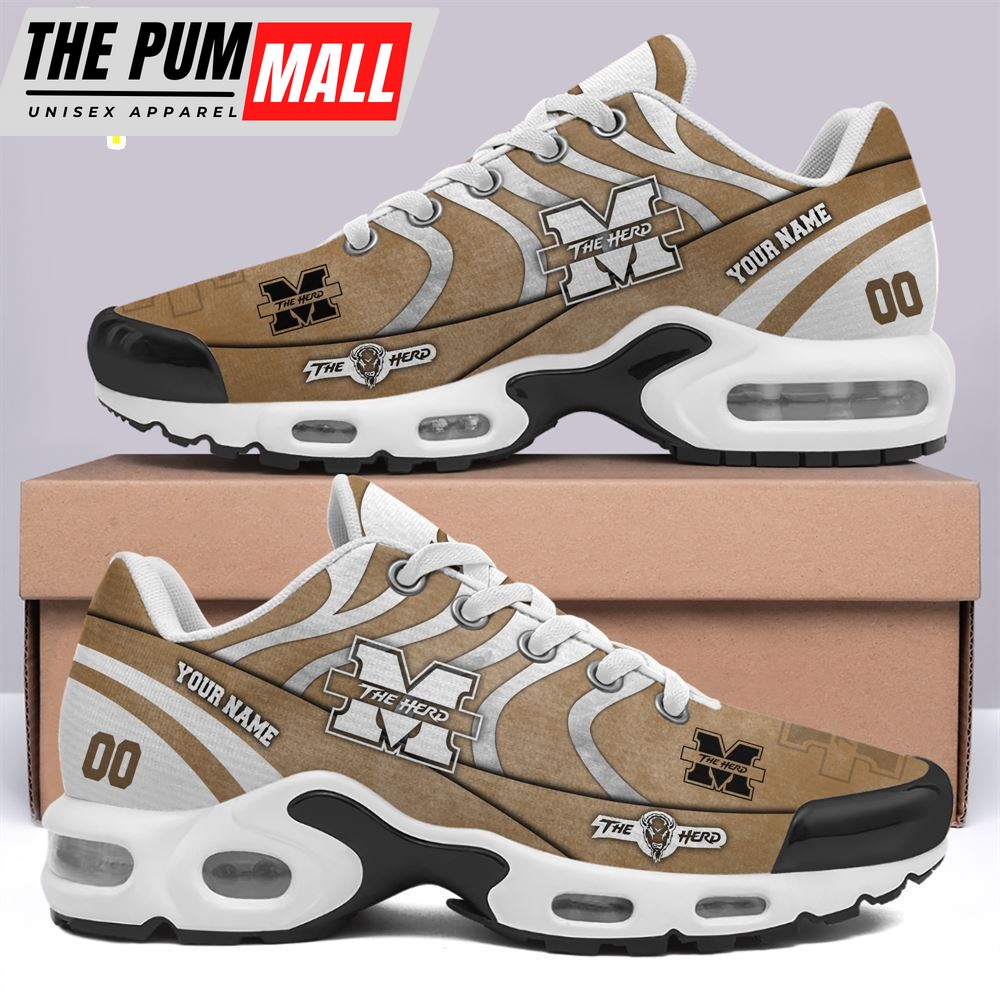 Marshall Thundering Herd TN Shoes Custom Your Name And Number Max Plus Shoes