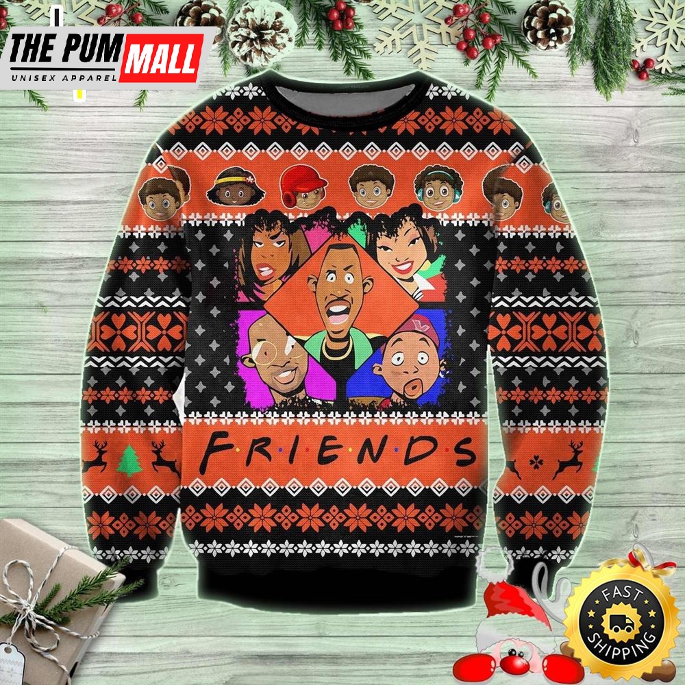 Martin Tv Series Black Friends Ugly Sweater
