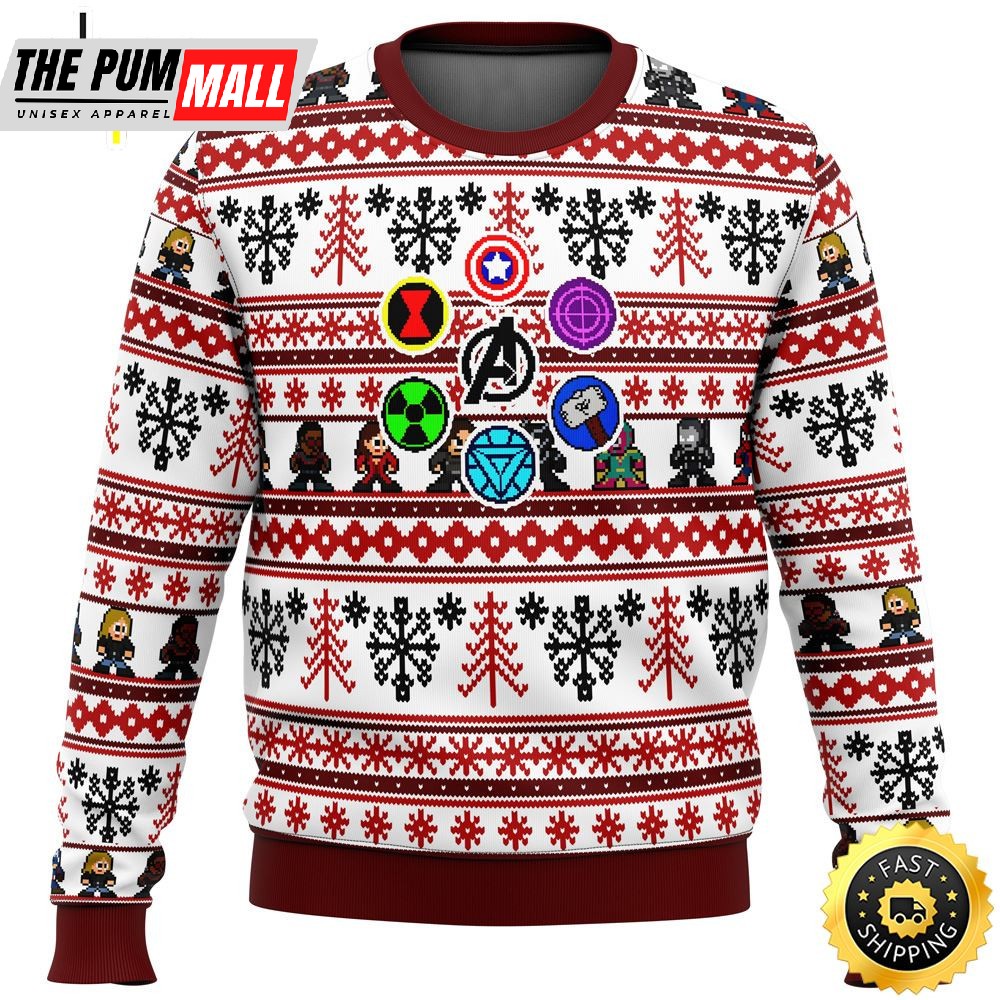 Marvel Avengers Retro Ugly Christmas Sweater