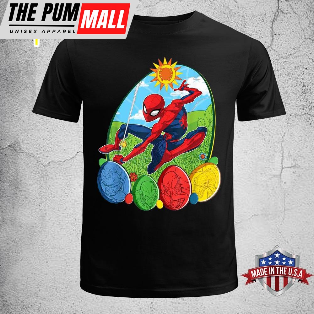 Marvel Spider-man And Villains Easter Egg Funny Easter Shirt