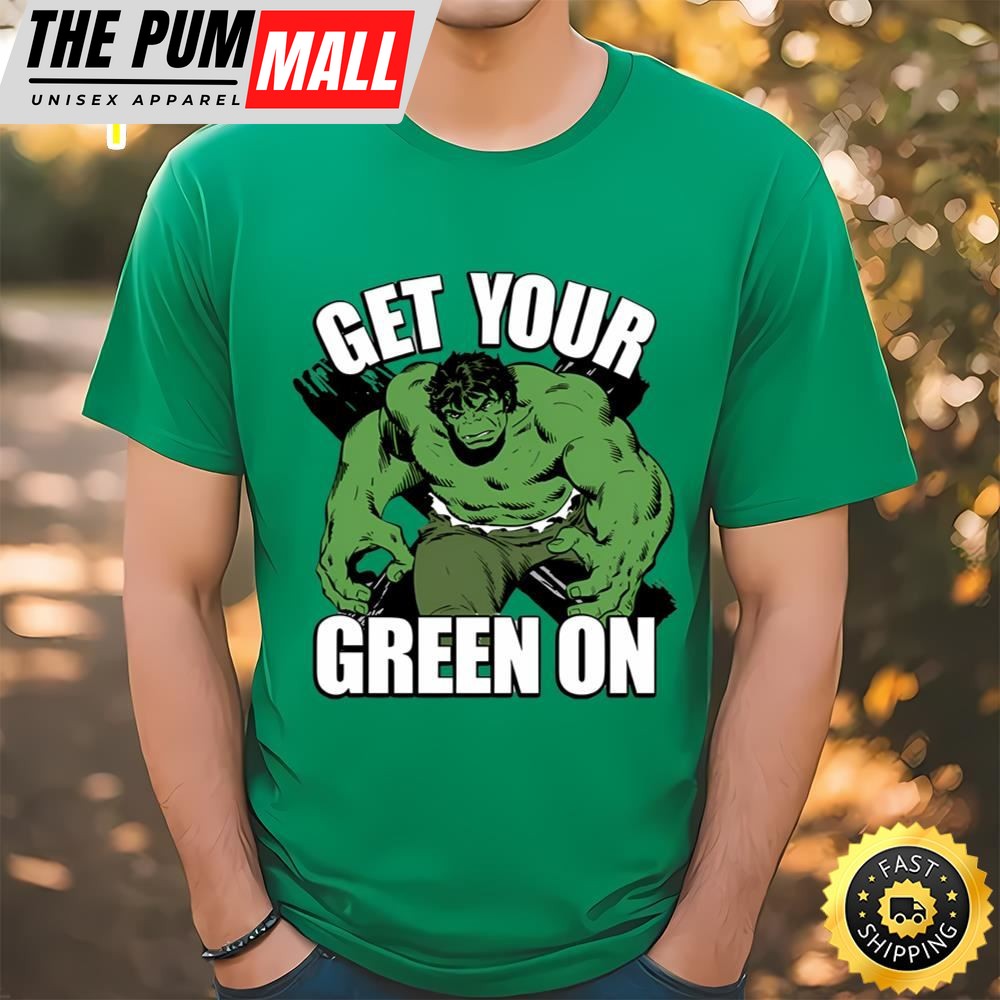 Marvel St. Patricks Day Hulk Green On T-Shirt