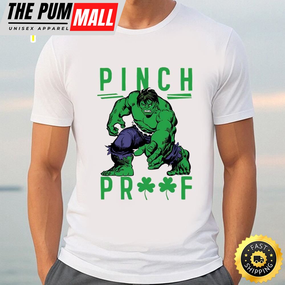 Marvel St. Patricks Day Pinch Proof Clover Hulk T-Shirt