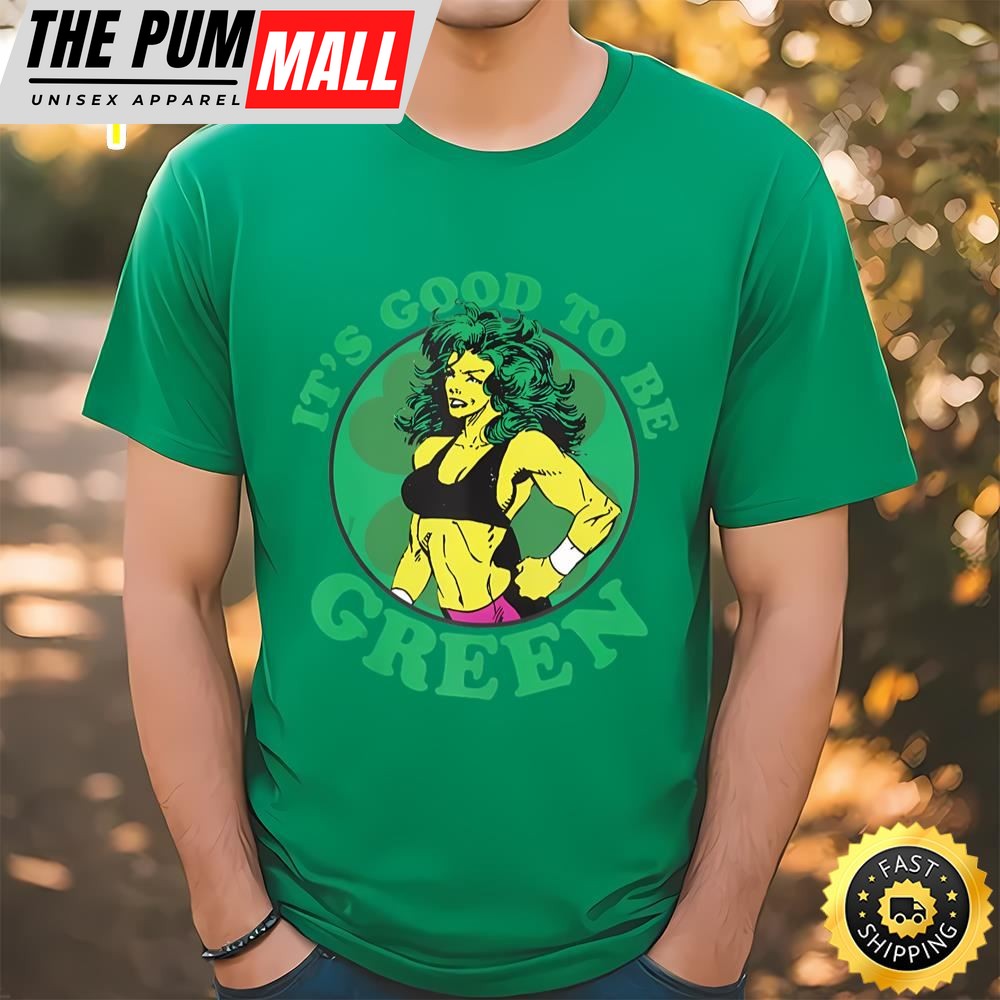 Marvel St. Patricks Day She-Hulk Its Good To Be Green T-Shirt