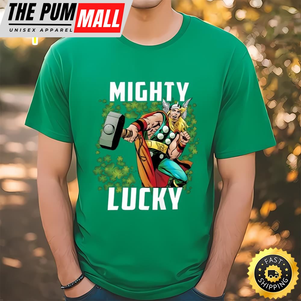 Marvel St. Patricks Day Thor Mighty Lucky Shirt,Thor Patrick Day…