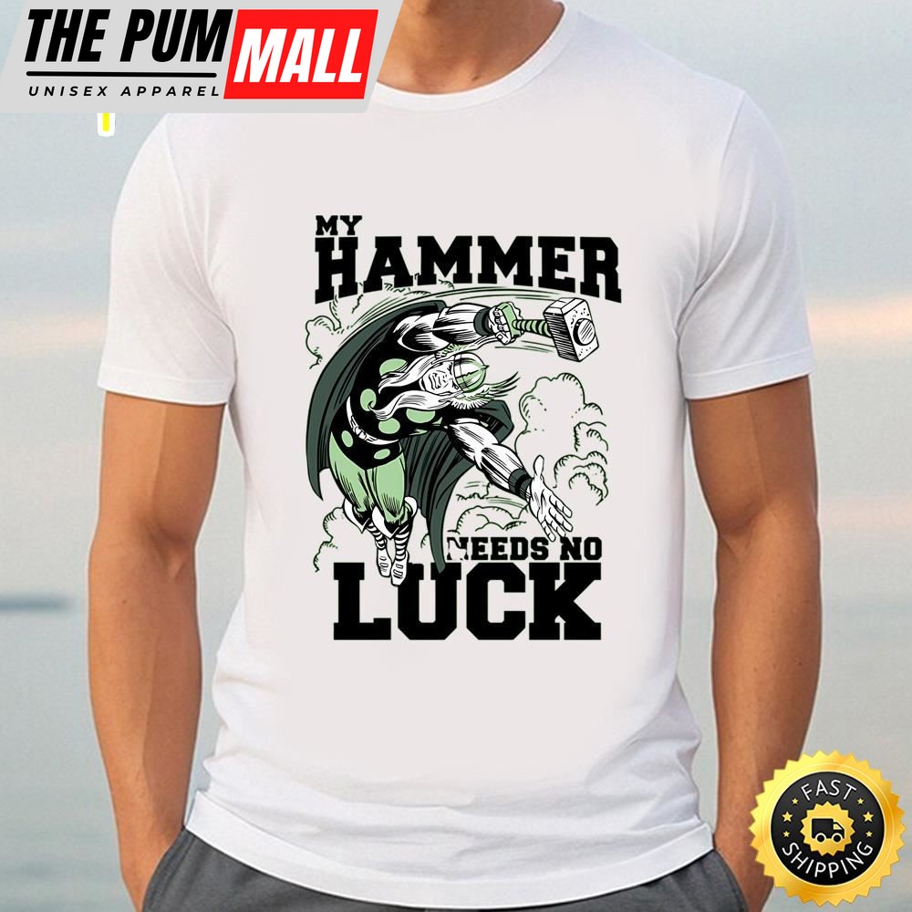 Marvel St. Patricks Day Thor My Hammer Needs No Luck T-Shirt