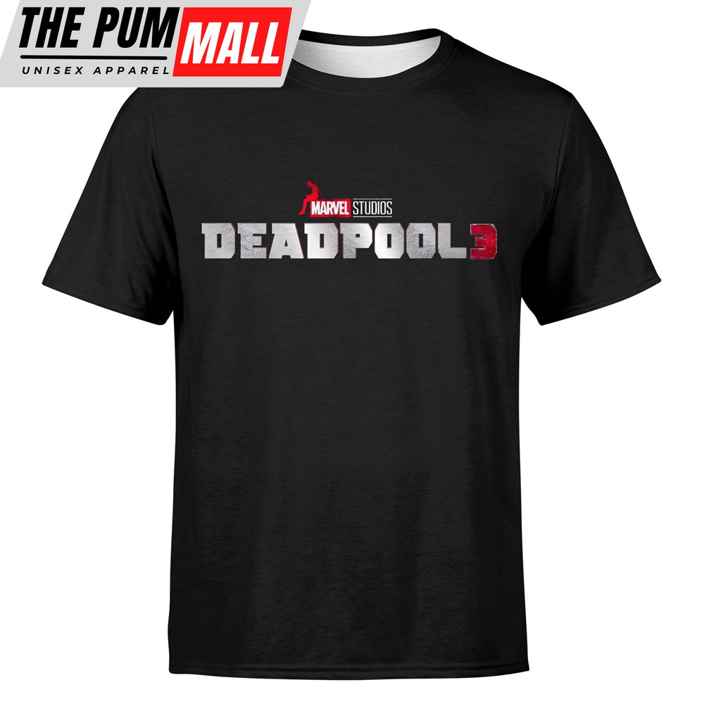 Marvel Studios Deadpool 3 Official Logo Unisex T Shirt
