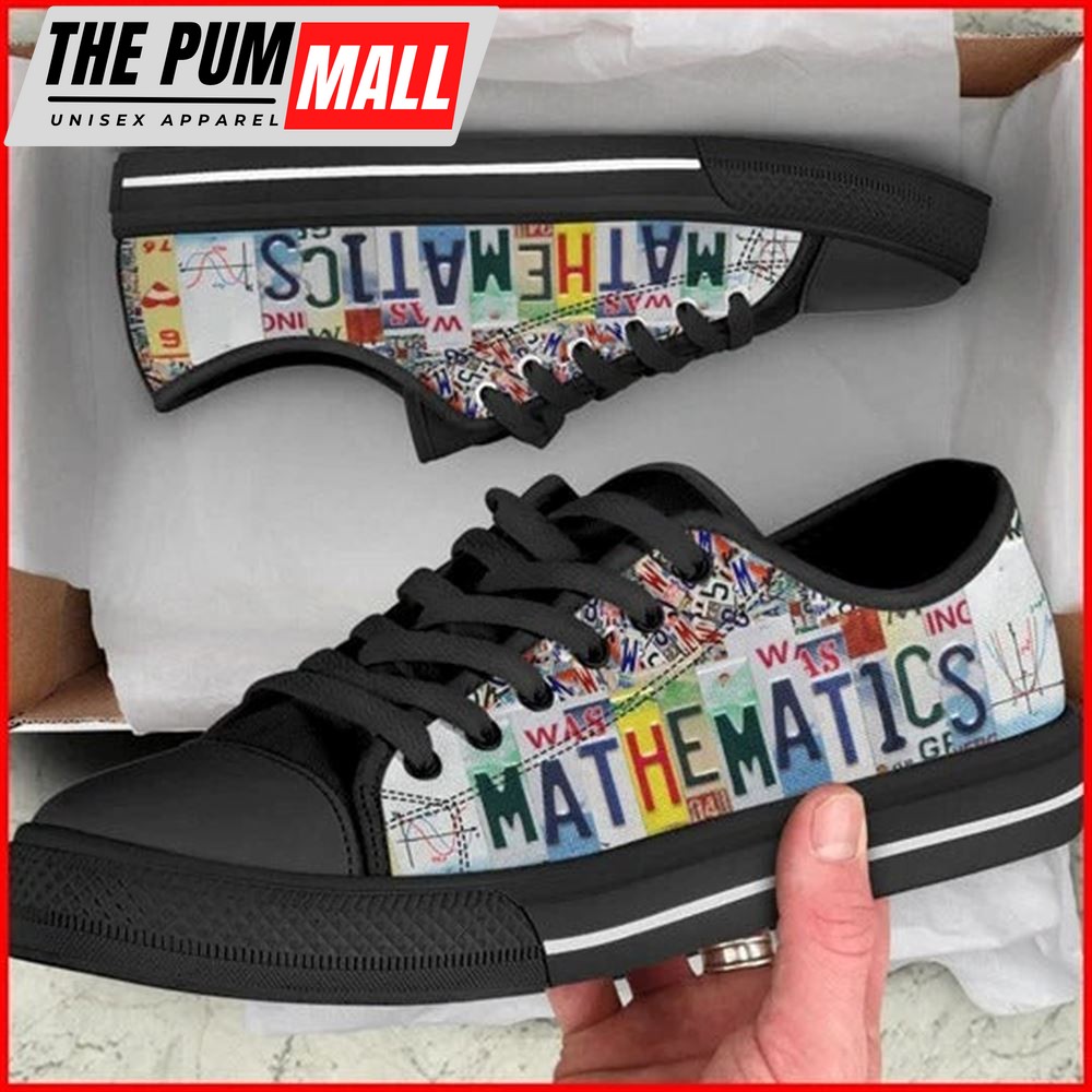 Mathematics Canvas Low Top Shoes – Low Top Shoes Mens, Women