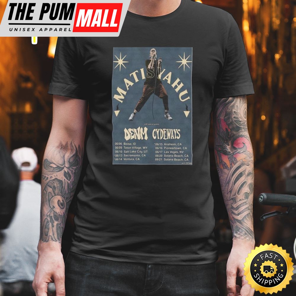 Matisyahu West Coast With Denm Cydeways Tour 2025 T-shirt