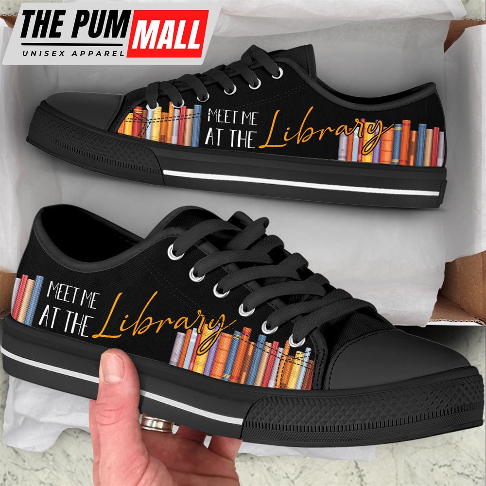 meet-me-at-the-library-low-top-shoes-best-gift-for-teacher-school-shoes-wal-b7eat815 Meet Me At The Library Low Top Shoes – Best Gift For Teacher, School Shoes – Walking Shoes Men Women