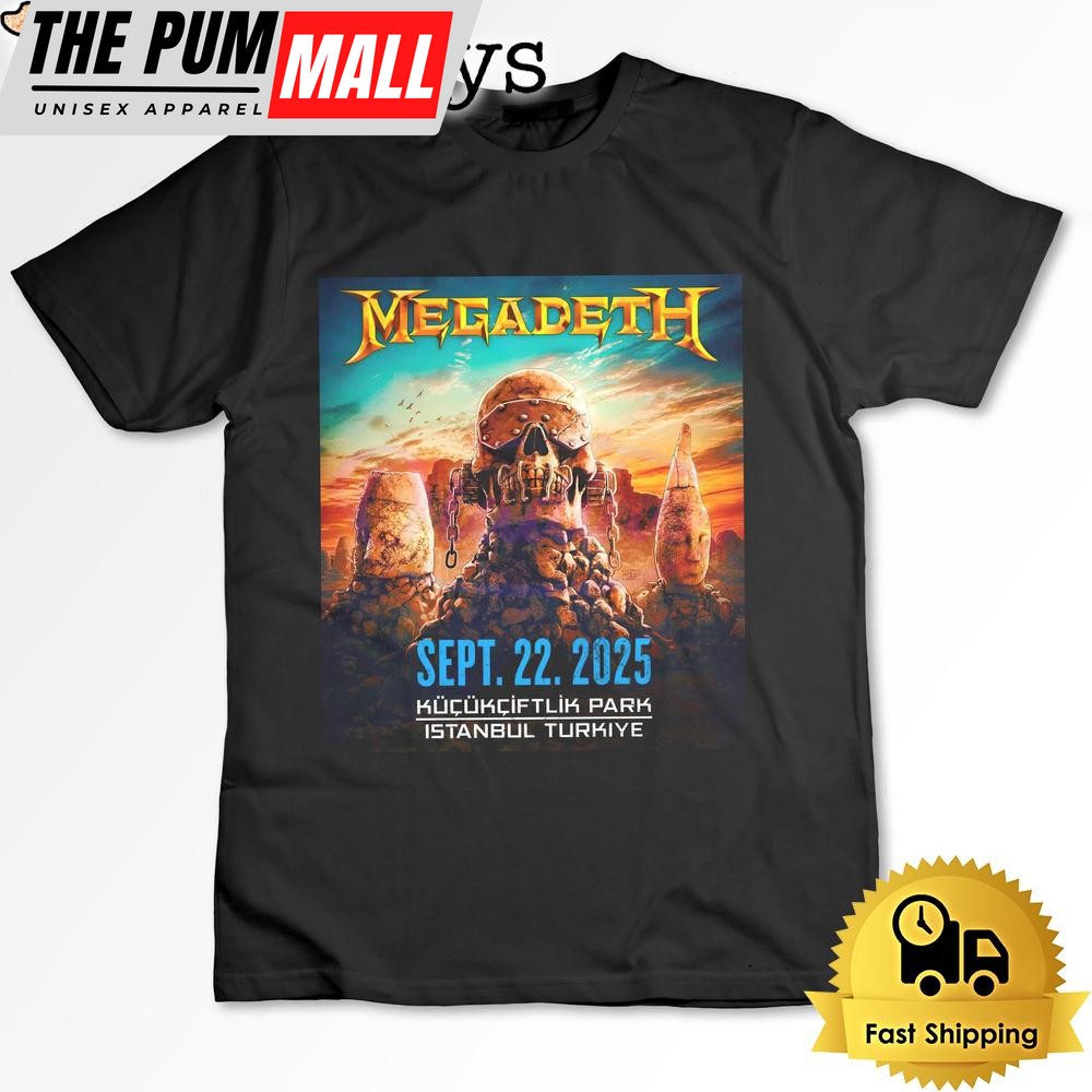 Megadeth To Perform In Istanbul 2025 T Shirt