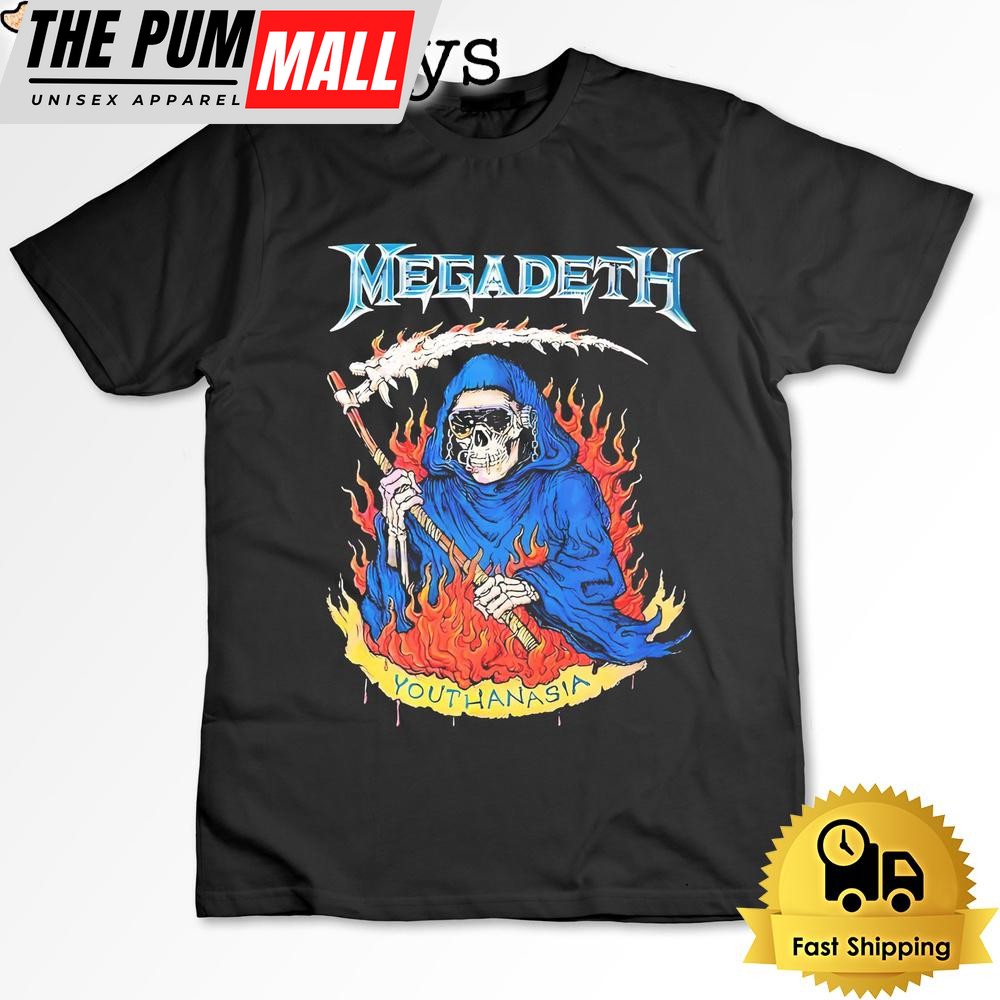 Megadeth Youthanasia Grim Reaper T Shirt