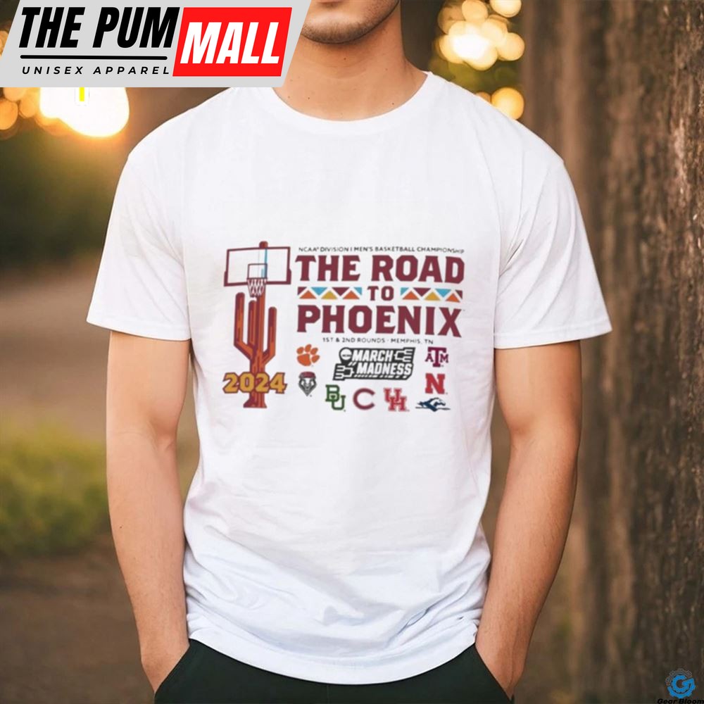 Memphis 2025 Ncaa Division I Mens Basketball The Road To Phoenix Shirt