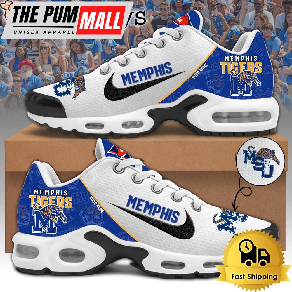 Memphis Tigers Football Mascot Symbol Custom Air Max Plus Shoes