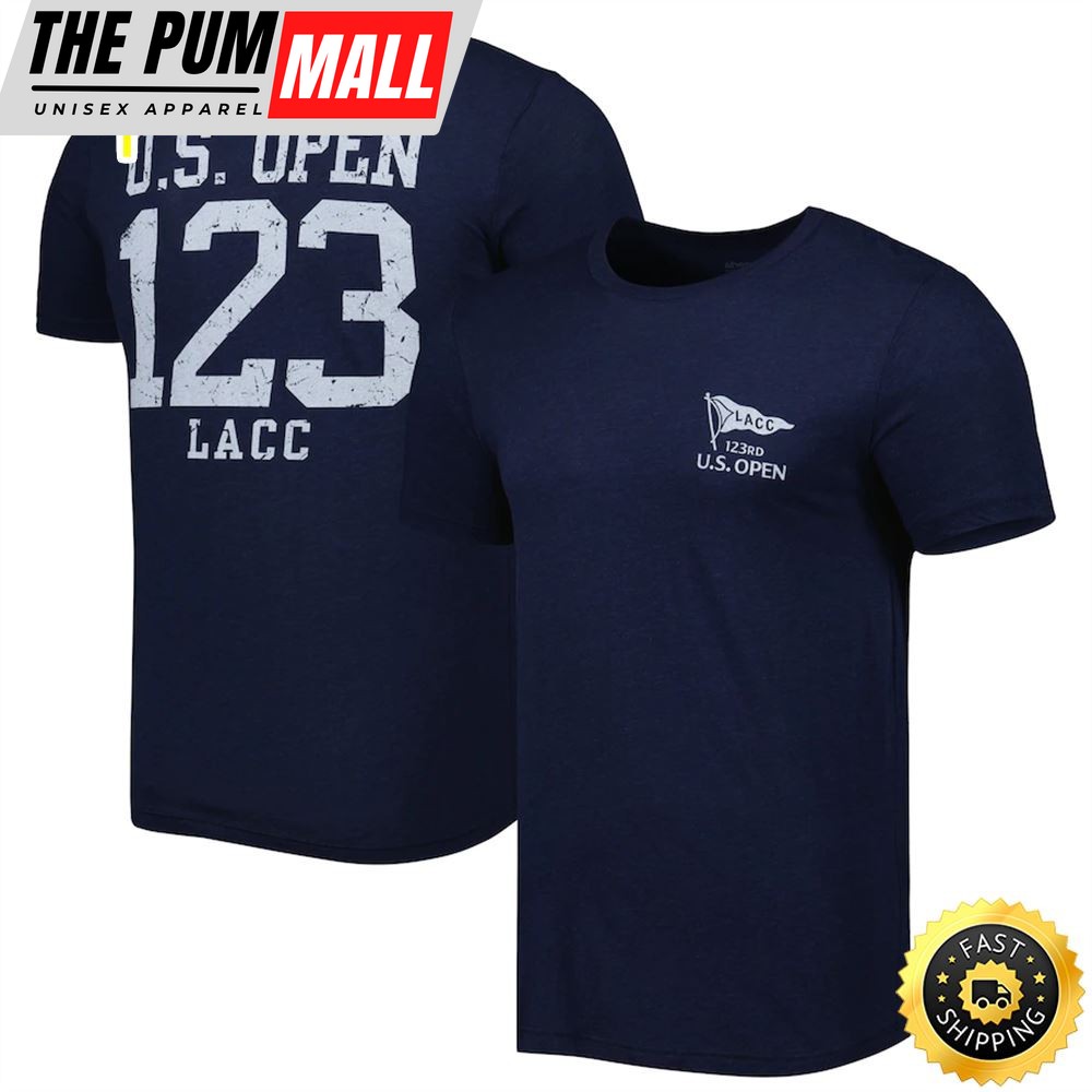 Men’s 2023 U.S. Open Ahead Navy Instant Classic Tri-Blend T-shirt