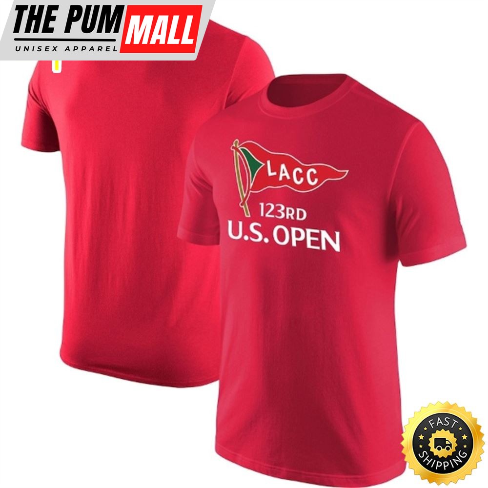 Mens 2025 U.S. Open Red Core T-shirt