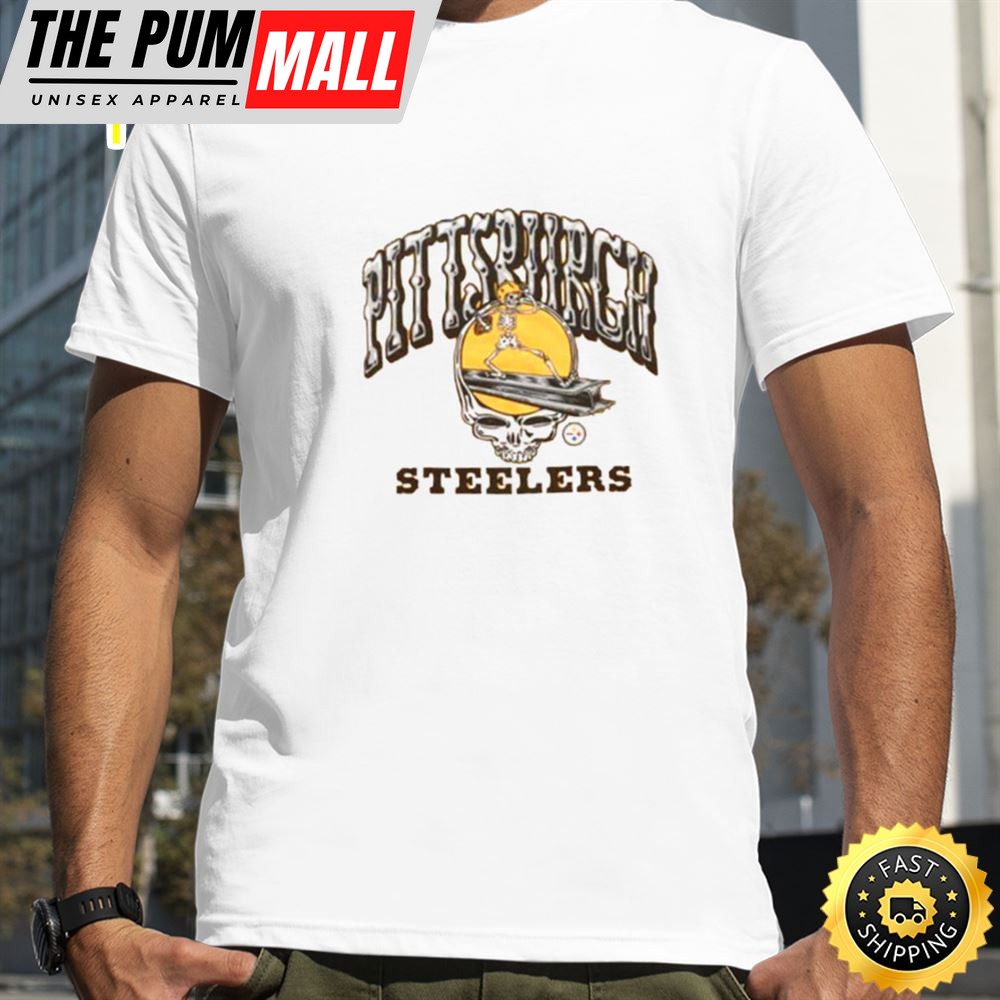 Mens Pittsburgh Steelers New Era Cream 2025 Nfl Draft Shirt