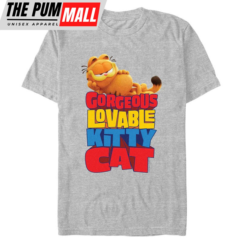 Mens The Garfield Movie Gorgeous Loveable Kitty Cat T-Shirt