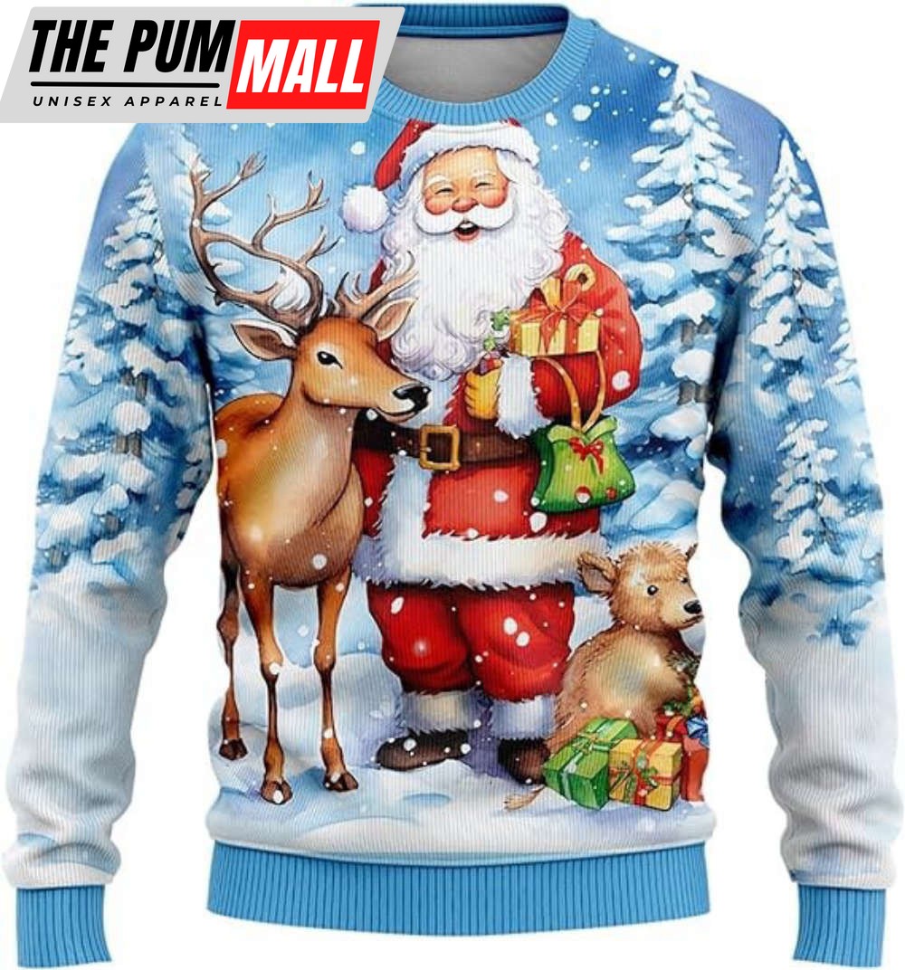 mens-ugly-christmas-sweaters-santa-claus-crewneck-sweater-for-men-women-i4lbkise Men’s Ugly Christmas Sweaters, Santa Claus Crewneck Sweater For Men Women