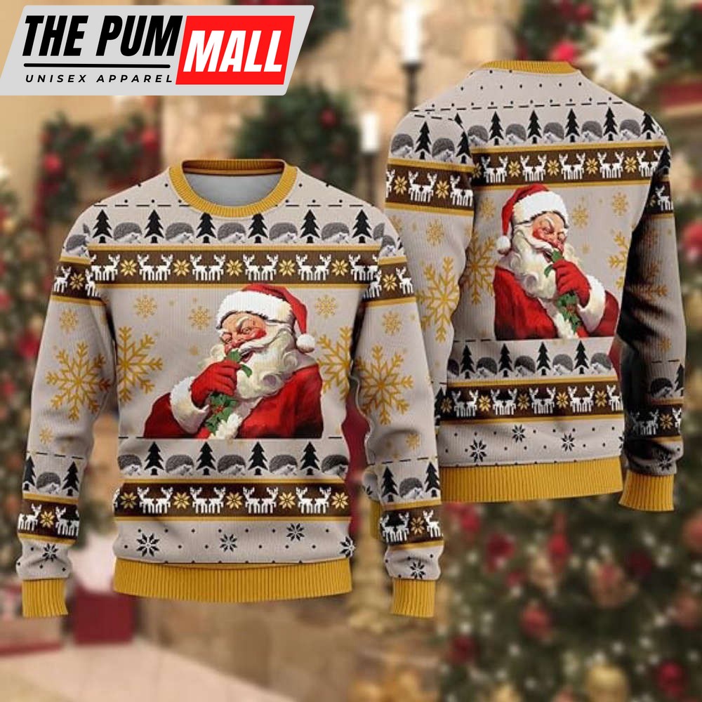 Men’s Ugly Christmas Sweaters, Santa Claus Mens Sweater Gift For Christmas